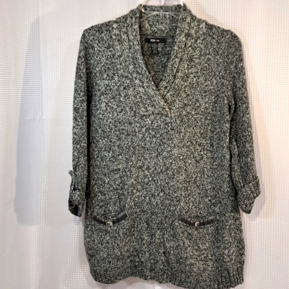 Style&Co Sz M 3/4 Sleeve Sweater